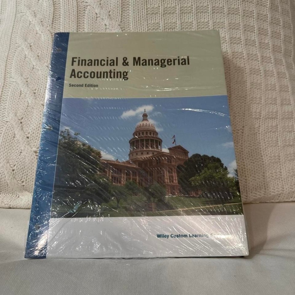 Financial & Managerial Accounting Textbook - Blue/Cream